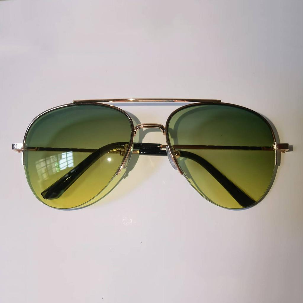 1PC fashionable women's retro frameless big eye lenses women's fashionable glasses personalized casual and v