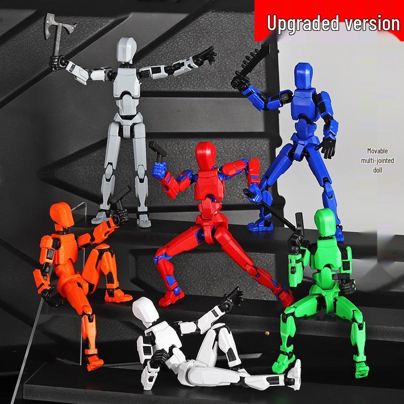 13-Joint Movable Lucky Doll: DIY Decompression 3D Printed Toy Mannequin