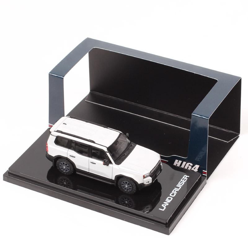 Hobby Japan 1/64 Scale Toyota Land Cruiser 250 LHD 2024 SUV Diecast Car Model Toy Vehicles HJ64 Acrylic Box Collectible Kids