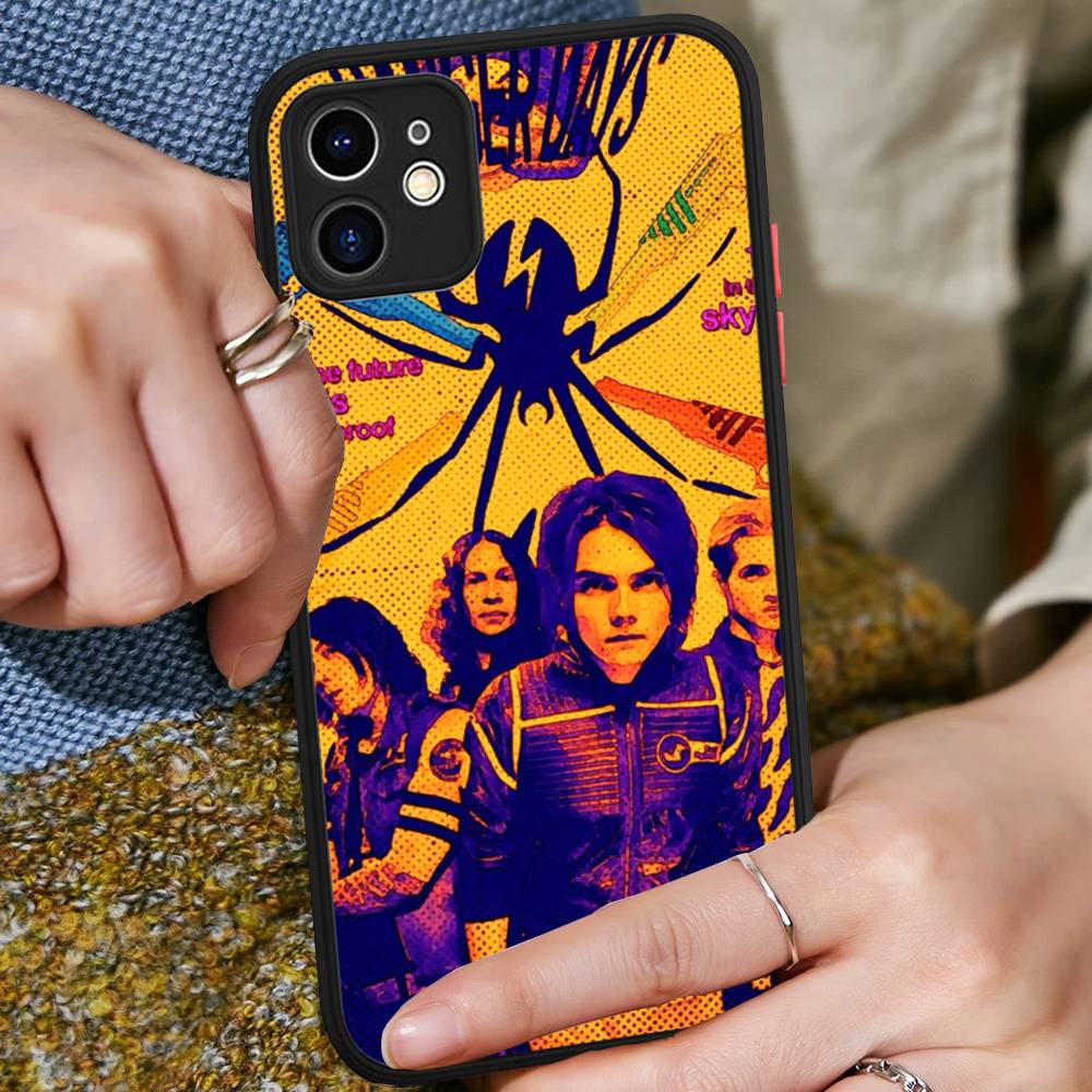 My Chemical Romance Rock Band Matte Protective Case For IPhone 16 15 14 13 12 11 Pro Max X XS MAX Protection Case