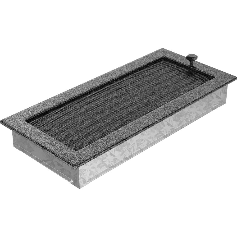 Vent Cover 17x37 black and silver with blinds