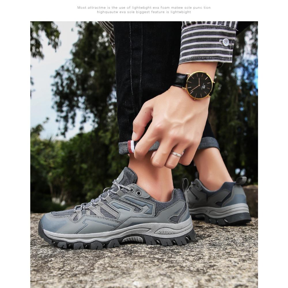 Zapatillas de Senderismo Unisex Transpirables Antideslizantes Zapatos Deportivos de Escalada Resistentes al Desgaste Zapatos de Exterior para Trekking Camping