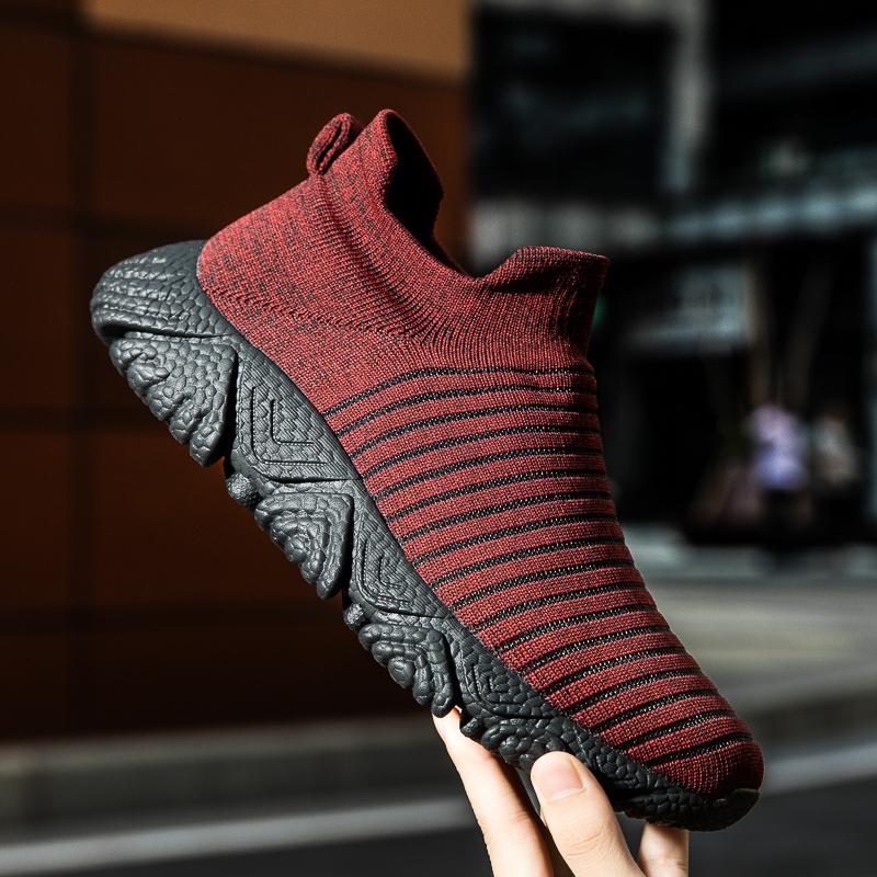 Fashion 2025 Shoes for Men Tennis Elastic Mesh Jogging Platform Summer Sneaker Soft Sole Running Breathable Casual Shoes Large Size