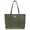 MCM Toni Kunstleder Schultertasche Mittel Damen Grün MWPFAMT07K8001