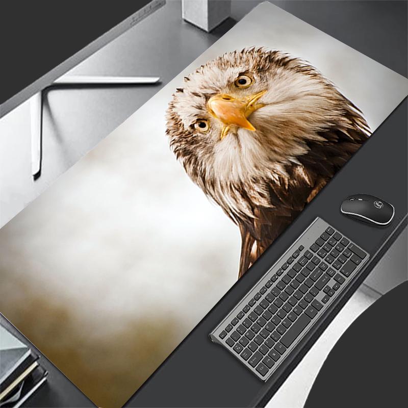 Gaming Mouse Pad Majestic Golden Eagle Office Desk Cushion Computer Accessories Keyboard Table Mat X Mousepad Laptop Cushion