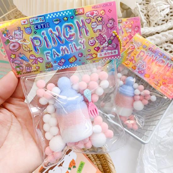 Waffle Squeeze Toy Slow Rebound Stress Relief Bunny Dessert Cat Paw Squishes Sensory Fidget