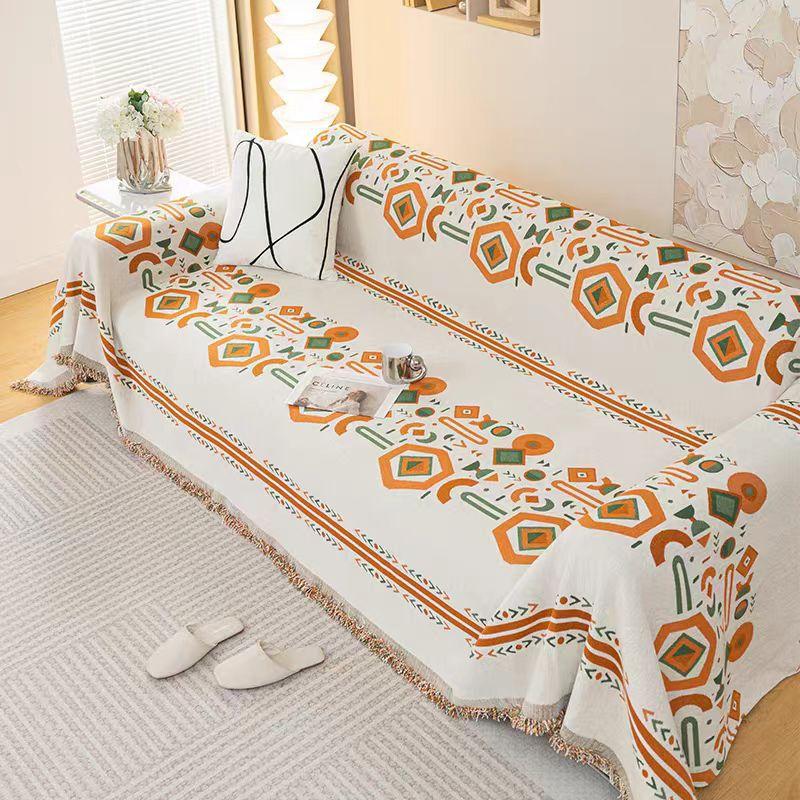 

Чехол для дивана Bohemian Chenille Full Cover, двухсторонний, универсальный, всесезонный, нескользящий чехол для дивана 180*130cm