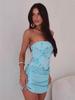 2026 Summer Sequin Strapless Mini Dress: Sleek European & American Style