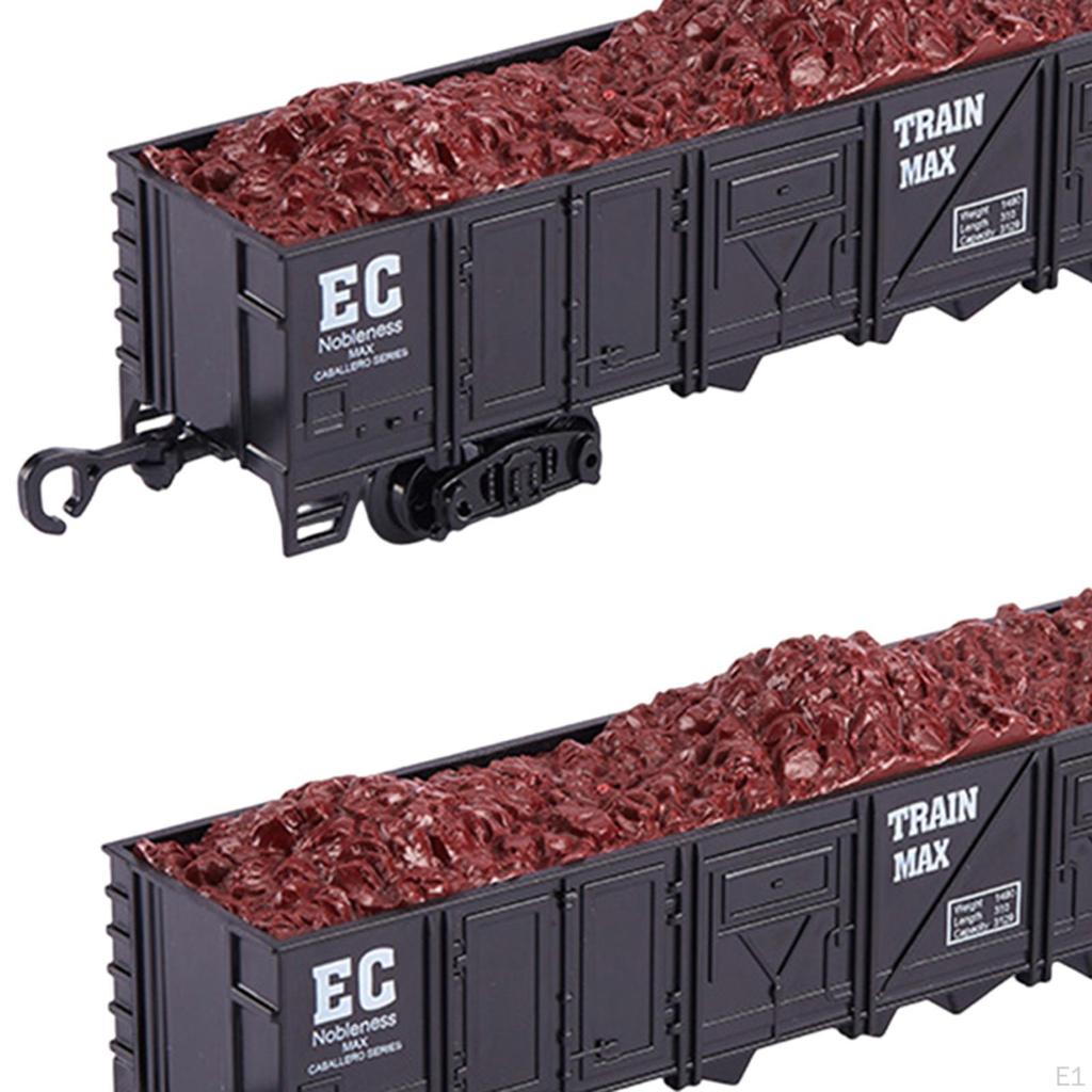 2 Pieces 1:87 Train Carriage Model Toy,Collectibles,Portable,Railway Model,Simulation