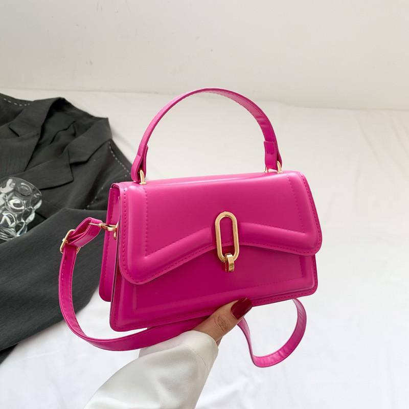 Trendy Street Style Small Square Bag Chic Crossbody Bag 2023 New Arrival Fashion Shoulder Bag Beige маджента