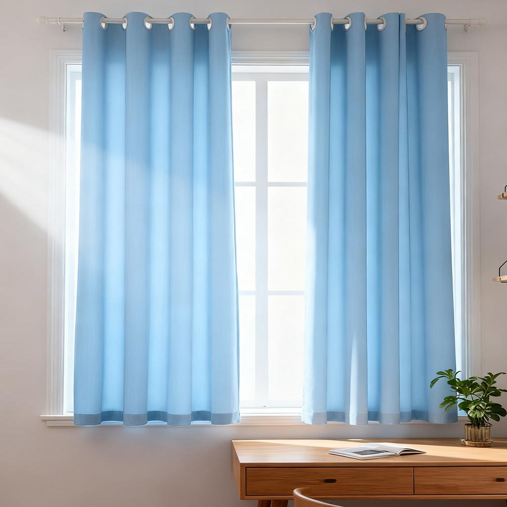 Solid Color Curtains  Curtain Fabric Can Be Used In Kitchens And Bedrooms