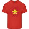 Torn Vietnam Flag Vietnamese Day Football Unisexs Light Cotton TShirt