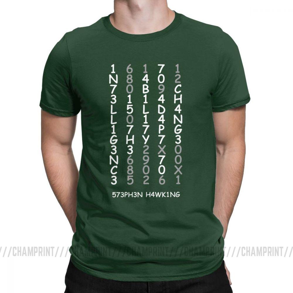 Intelligence Vintage T Shirts For Men Adapt To Change Brain Power Mind Geeky Tops Plus Size