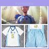 Volleybollpojke Cosplay Tröja Europeisk Och Taiwanesisk Gymnasieuniform Med Stjärnklar Havsljus Tryck