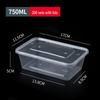Huabeishi Disposable Rectangular Food Containers