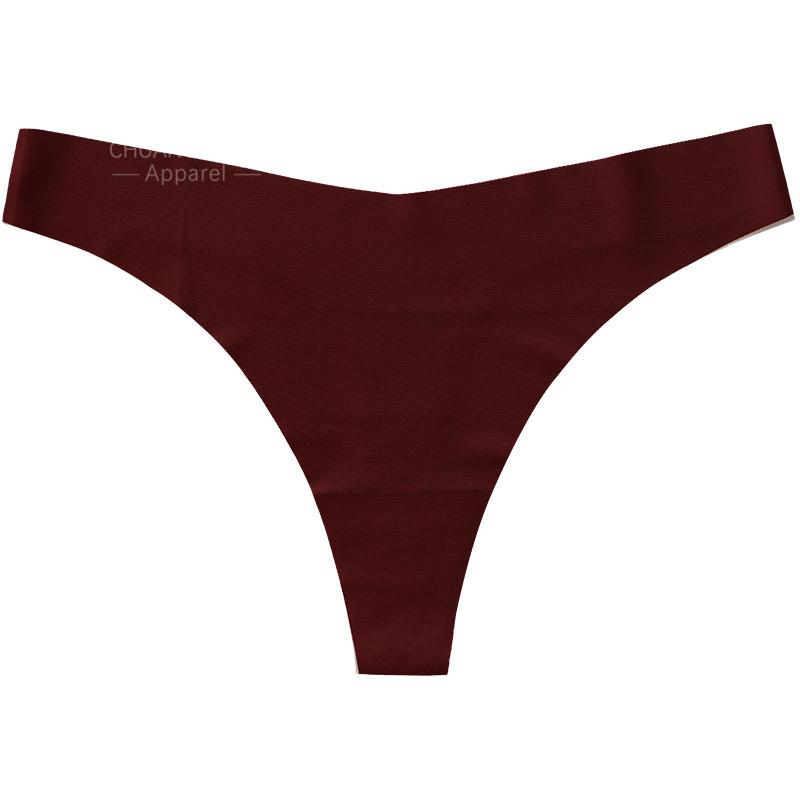 Perizoma monopezzo senza cuciture a vita bassa in seta ghiacciata intimo sexy sportivo europeo e americano comodo traspirante ad asciugatura rapida perizoma