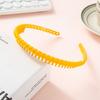 Mattierte Textur Anti-Rutsch-Haarbänder Gezahntes Design Dünne Geflochtene Mattierte Haarbänder Anti-Rutsch-Zähne Mehrfarbige Wellen-Haarbänder