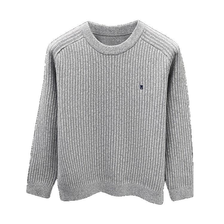 Herren 2025 Rundhals Warmer Strickpullover - Lässiger Plus Samt Basis Layer
