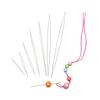 5 Piece Curved Beading Needle Set Stainless Steel Beading Tools Versatile Beaded Threading Pins Jewelry Making Supplies