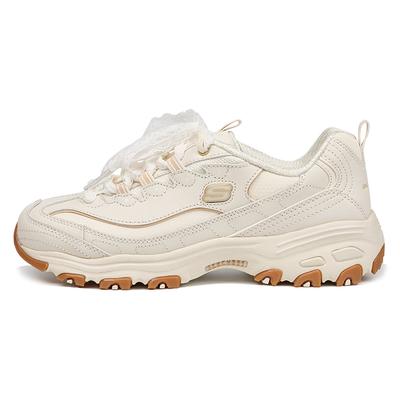Synthetic Leather Cow Split Leather Lace-Up Fashion Versatile Casual Shock Absorbing Wear-Resistant Low-Top Dad Shoes 149807-OFWTH