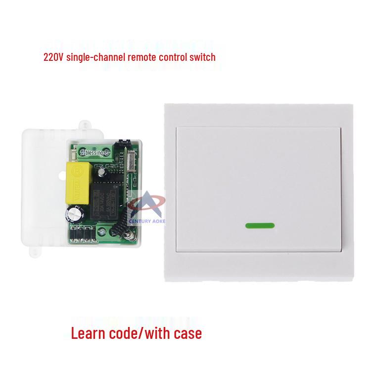 AC220V Remote Control Light Switch / 10A Relay / Single Channel / Learning Code / Home Controller