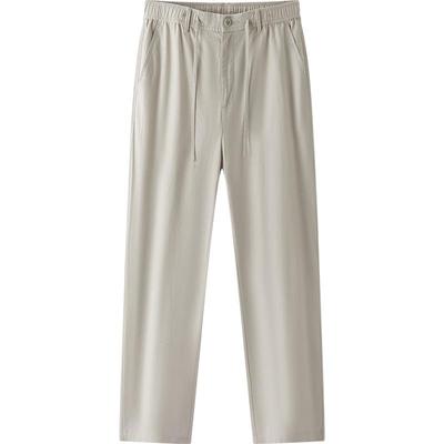 Semir Men's Cotton Linen Loose Straight Casual Pants