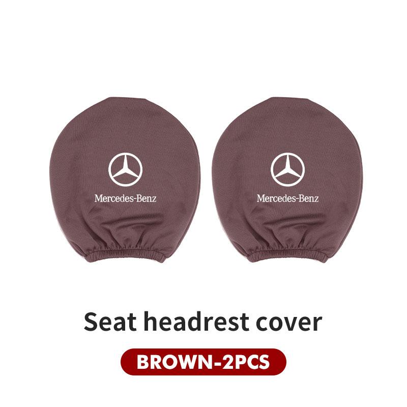 CQL1 Car Seat Headrest Pillowcase Elastic Neck Pillow Dustproof Cover For Mercedes Benz W211 W124 W176 W177 C180 C200 C260 C300 GLC