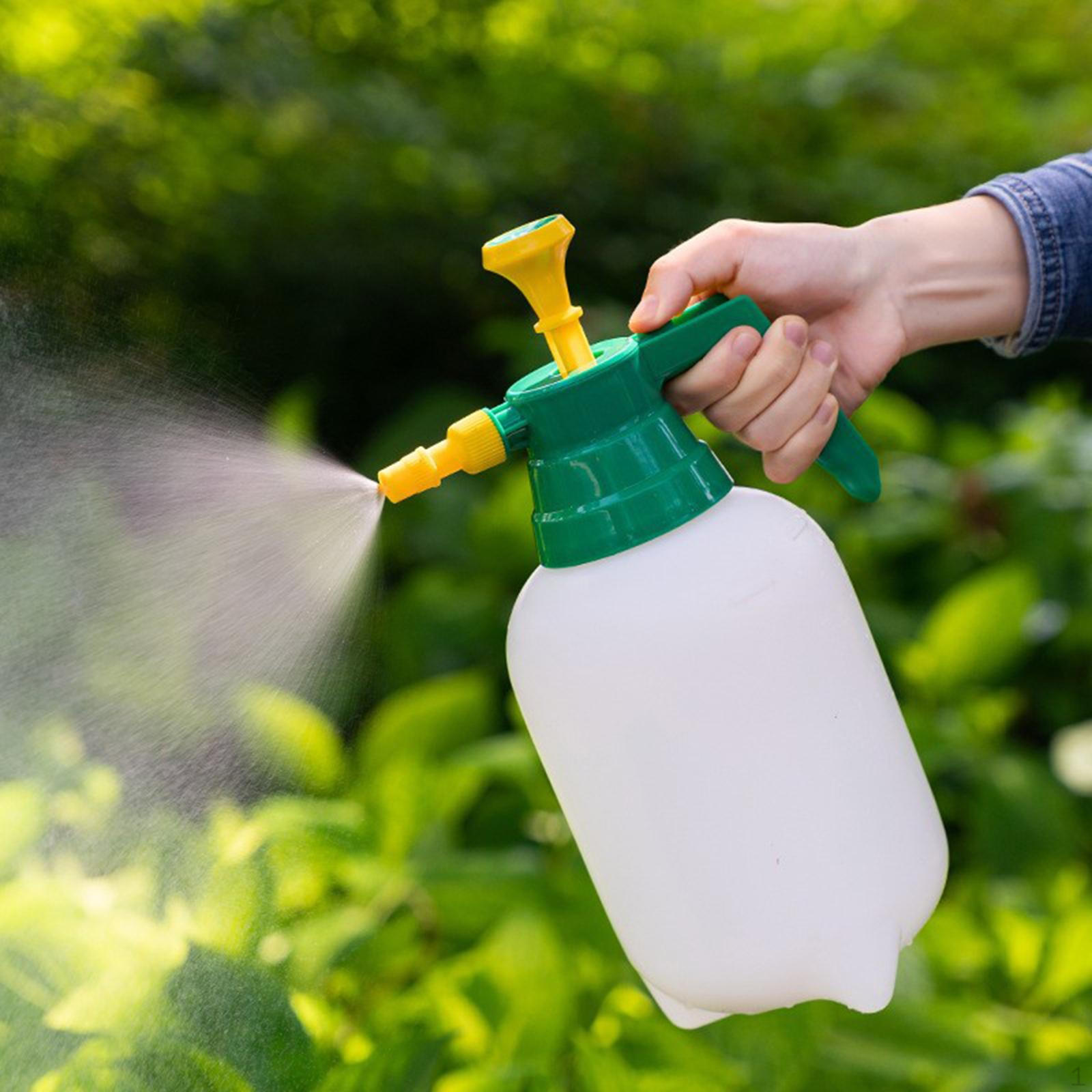 2L Hand Lawn Pressure Pump Sprayer,Adjustable Nozzle with Safety Valve,Manual Garden Sprayer for