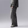 Li-Ning CF Series Casual Solid Color Zipper Straight Loose Knit Sports Pants Men Bottoms AYKU617-1