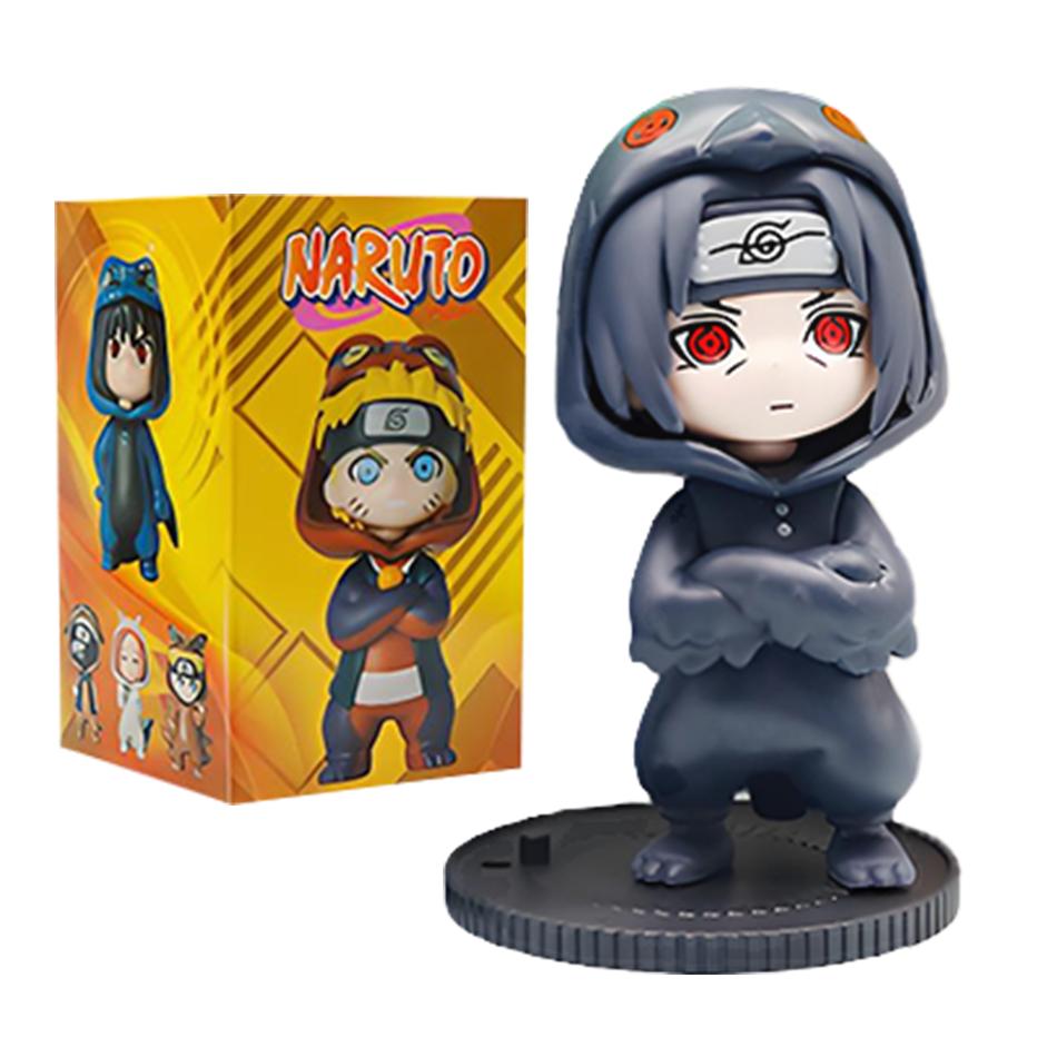 Anime 9pcs/set Naruto Figures Model Naruto Sasuke Kakashi 8cm Doll Costume Design PVCToys Dolls Kid Gift
