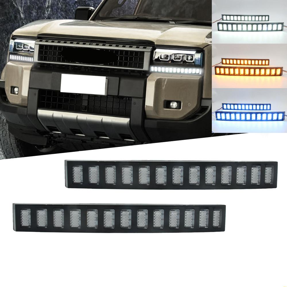 Daytime Running Light Fog Lamp with Turn Signal Light Fit for Toyota Land Cruiser Prado LC250 2024