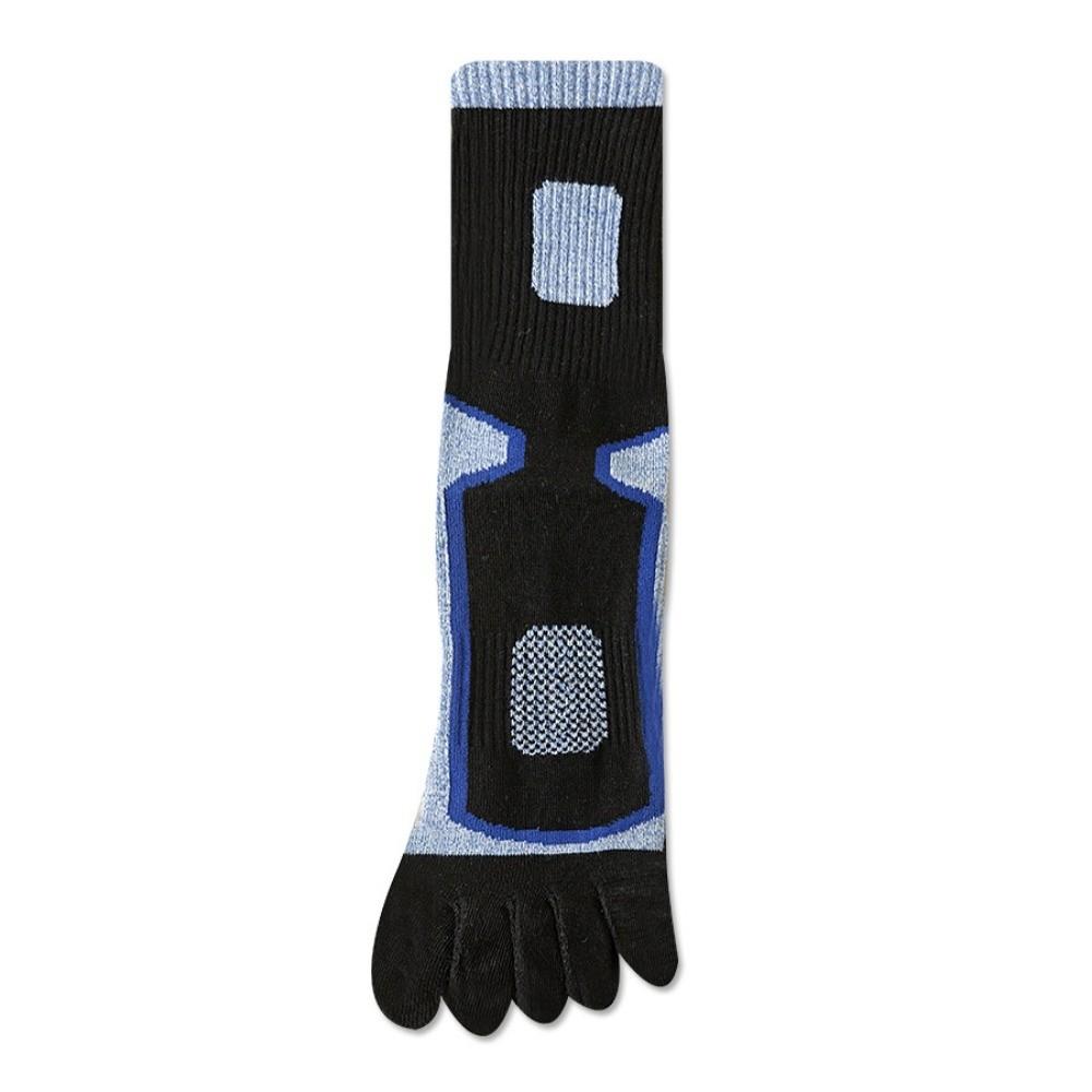 Quick Dry Five Finger Socks Mesh Five Toe Socks Mid-calf Sock Men Socks Travel StyleF