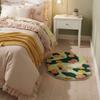 Thickened Moss Rug Absorbent Bedside Small Carpet Flower Pattern Bathroom Mat  Bedroom