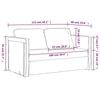VidaXL Canapé-lit 2 en 1 rouge bordeaux 112x174x55 cm tissu 353967