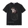 Cute Otter Pocket Peeking Pocket Funny Otter Tshirt Unisex Classic Cosie Tops Shirts Cotton T Shirts Slim Fit