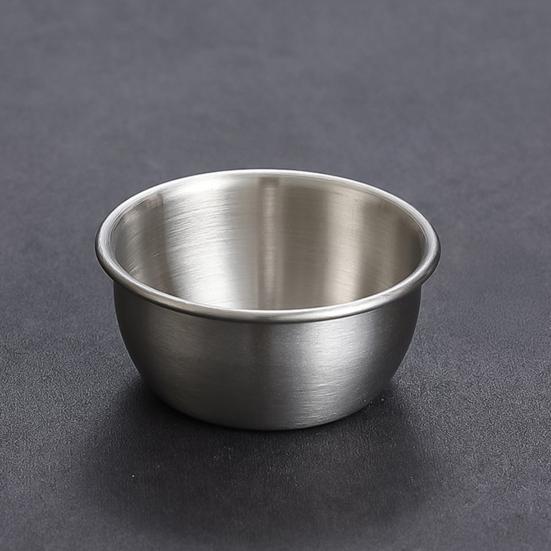 Yousheng Kleine Soßenschale Edelstahl Ramekin Soße Dippschale Mini Pudding Gewürzschale für Küche Restaurant Camping BBQ Party Meeresfrüchte