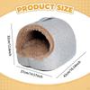 Cat Bed Cave House Enclosed with Portable Handle, Warm, Soft, Anti Slip Comfortable Pet Supplies