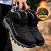 Fur Warm Snow Women Winter Men Boots with  Non-slip Boots Men Work Casual Shoes Sneakers High Top Rubber Ankle Boots Plus Size