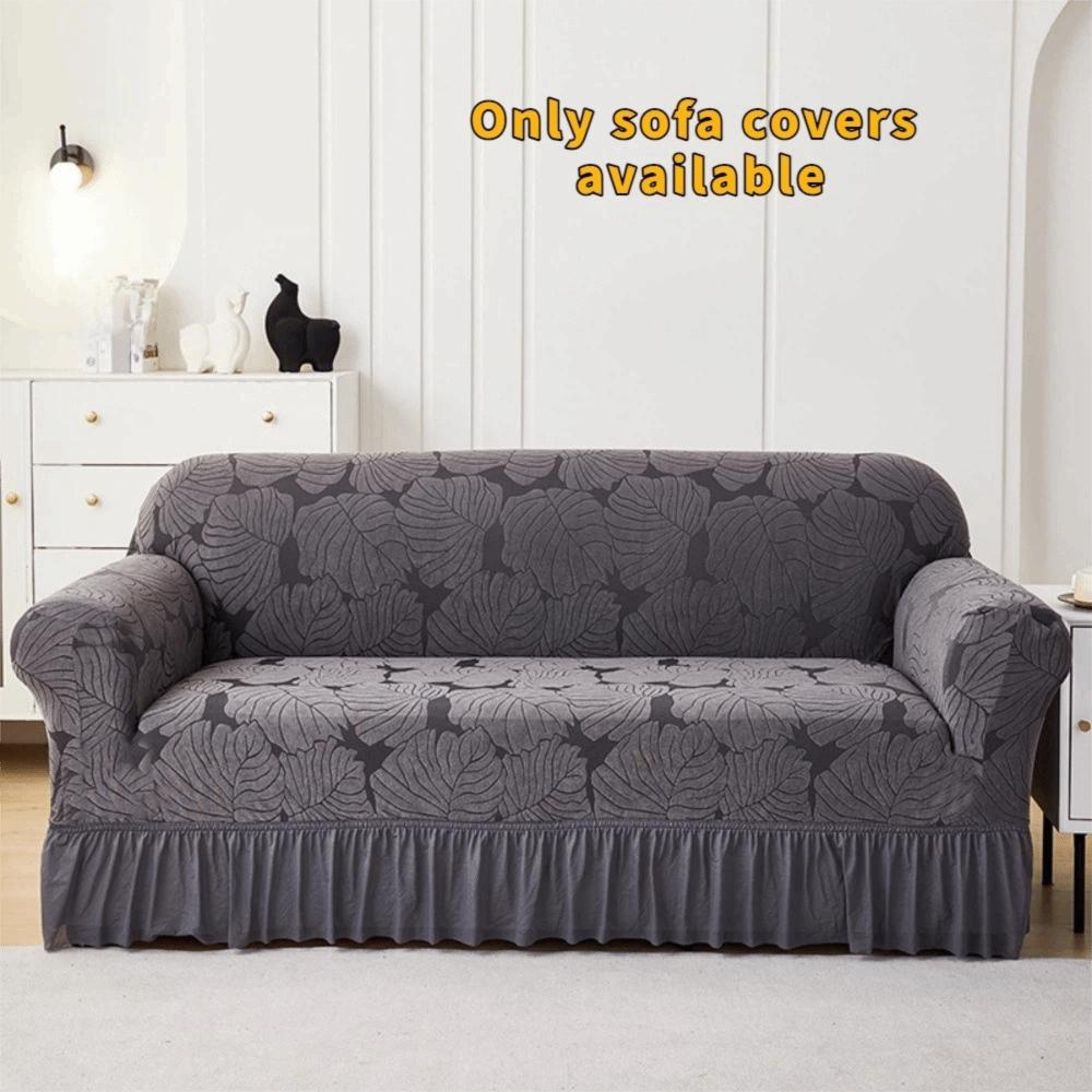 All-inclusive Stretch Couch Cover Elastic Sofa Protector Sofa Seat Cushion Cover for L Shaped Sofa 3 seats серый 2550₽