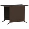 3 Piece Bistro Set with Cushions Brown Poly Rattan