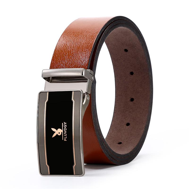 Belt Men'S Smooth Buckle Belt Light Hipster Green Student Board Buckle Belt