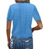 Damen Strick Offene Vorderseite Strand Überwurf - Kurzarm Cropped Cardigan für Sommer Strandurlaube