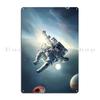 Astronaut Floating In Spac Metal Signs Wall Plaque Decoration Living Room Club Customized Tin Sign Poster