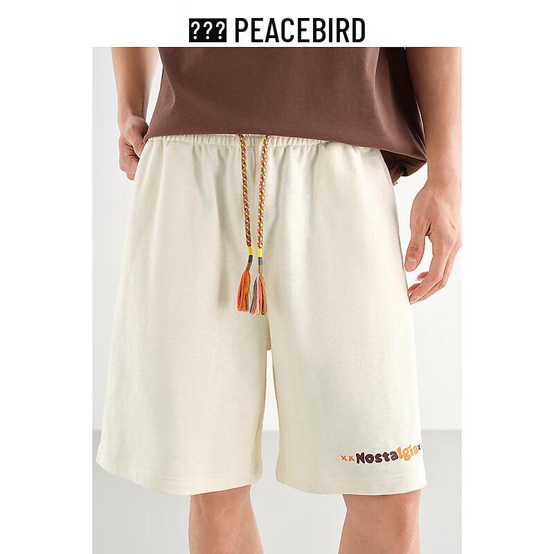 PEACEBIRD Men's Summer Casual Drawstring Mid-Length Shorts