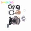 15mm Carburetor Kit For 43CC 52CC 47CC 49CC Brush Cutter with Seal Hose Petrol Filter Spark Plug For CG430 CG520 BC430 BC520 Carburetors Jets 1