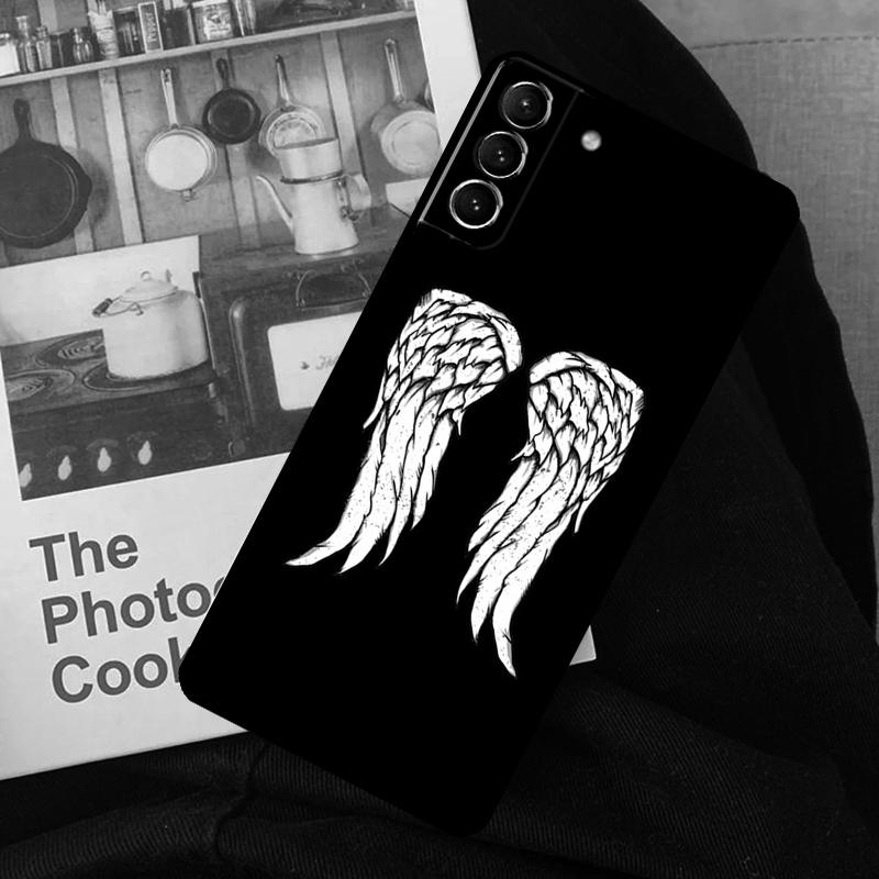 Daryl Dixon The Walking Dead Phone Case For Samsung Galaxy S24 S22 S23 Ultra S20 S21 S24 FE S9 S10 Plus Note 10 20 Ultra