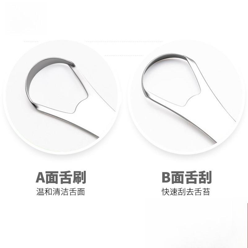 Stainless Steel Tongue Scraper For Bad Breath Removal Portable Oral Cleaning Tool For Fresh Breath And Hygiene
