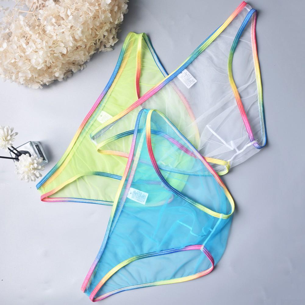 Mens Sexy Low Waist Briefs Mesh Underwear Low Waist Mens Sexy