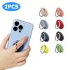 2PCS Mobile Phone Finger Ring Holder, for Car Magnetic Mount Rotatable Phone Back Sticker Holder for IPhone Samsung Xiaomi