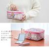 Large Capacity Vanity Makeup Hello Liberty Cute Floral Brush Portable Travel Made In Japan Picking Pouch, Pouch, Sanrio, Kitty, Print, Design, Pocket,